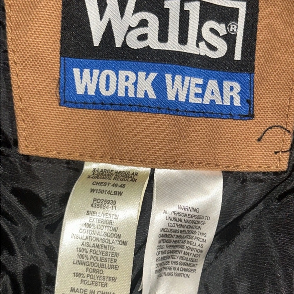 Walls Brown Work Wear Jacket, XL, has spots. See all pictures, great condition - Picture 2 of 15